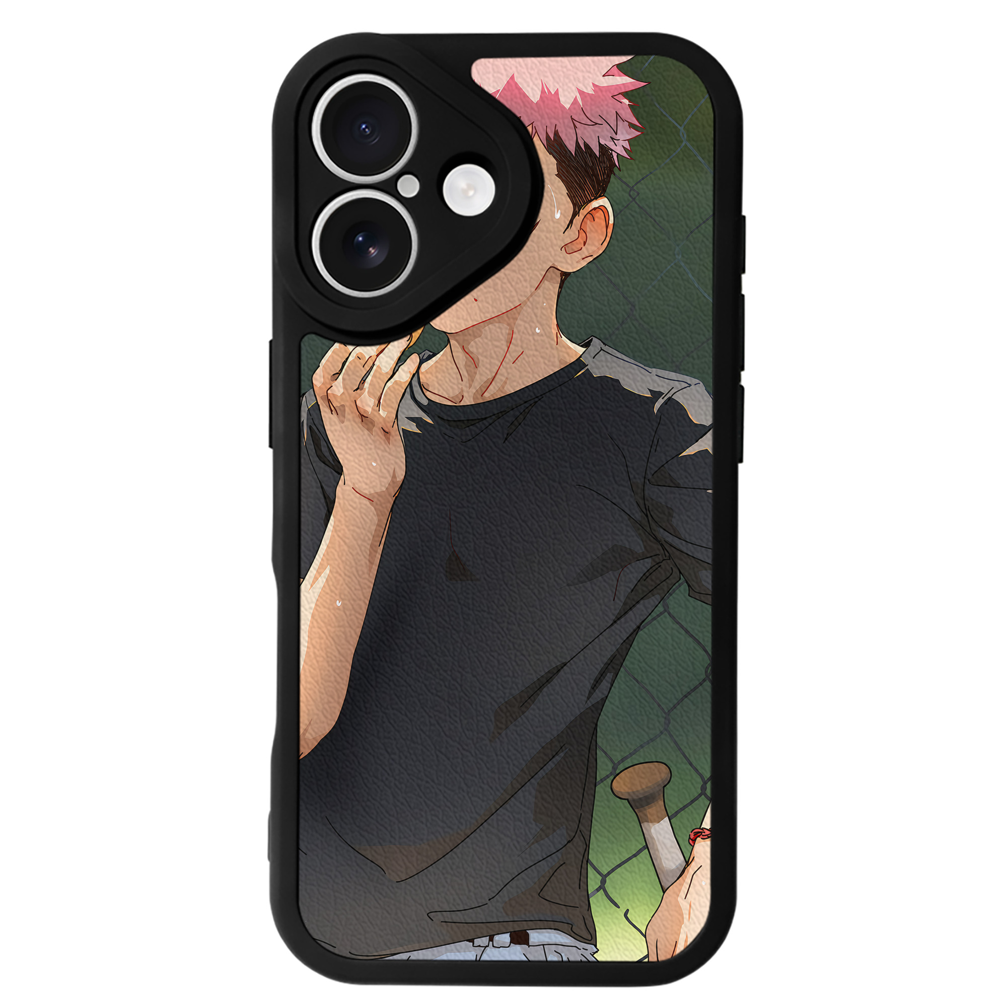 （画像用） 呪術廻戦 Jujutsu Kaisen 【iPhone 16シリーズ対応】シリコンスマホケース（レザー調） 材質：シリコン